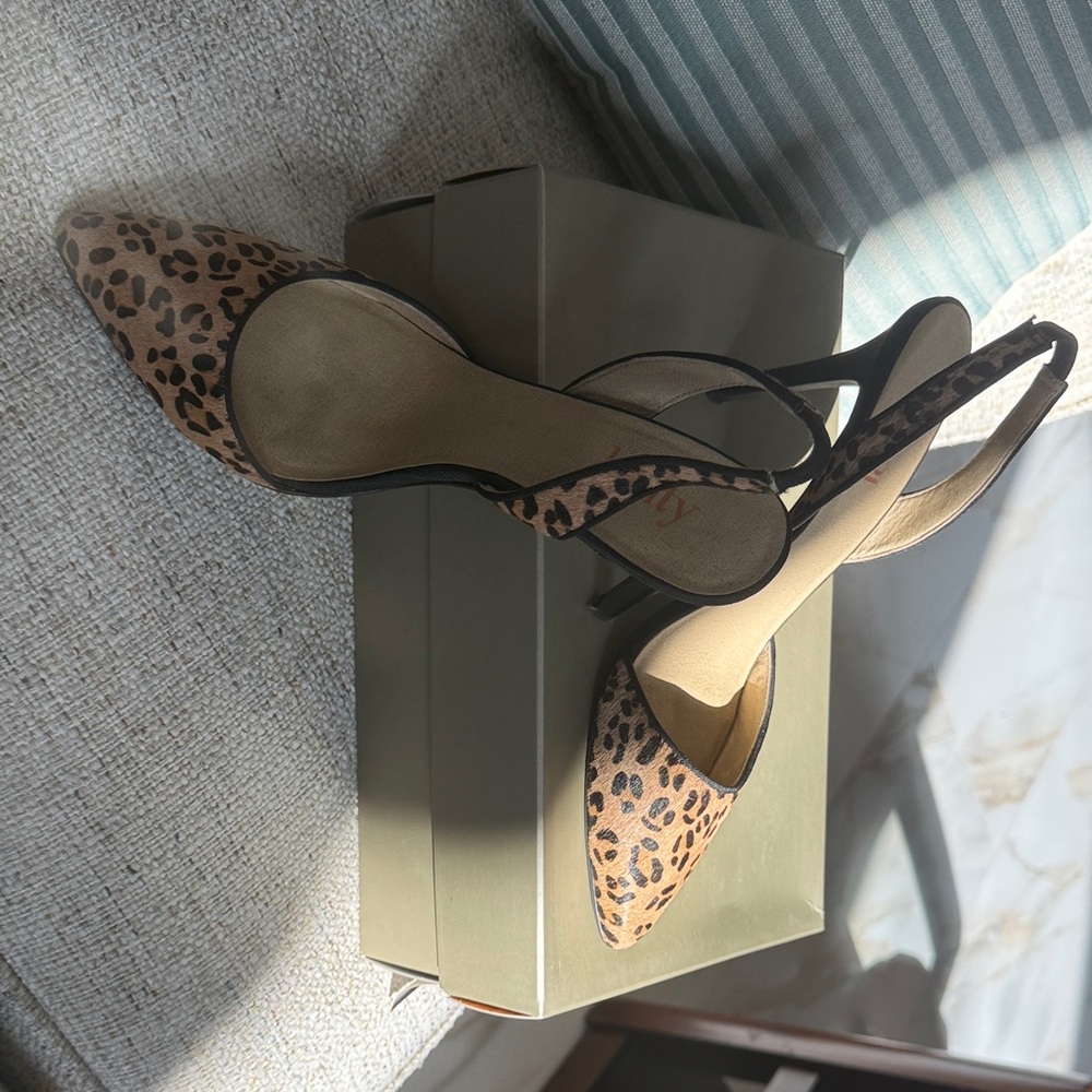 Levity Leopard Print Slingback Heels